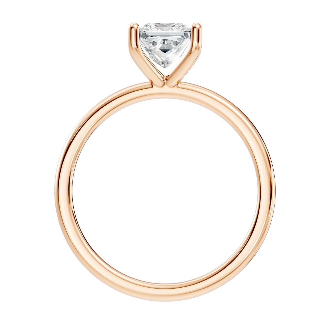 .50-1.50 Ct. Classic Princess Cut Diamond Solitaire Ring with Four-Prong Setting (ja11-f copy) 5