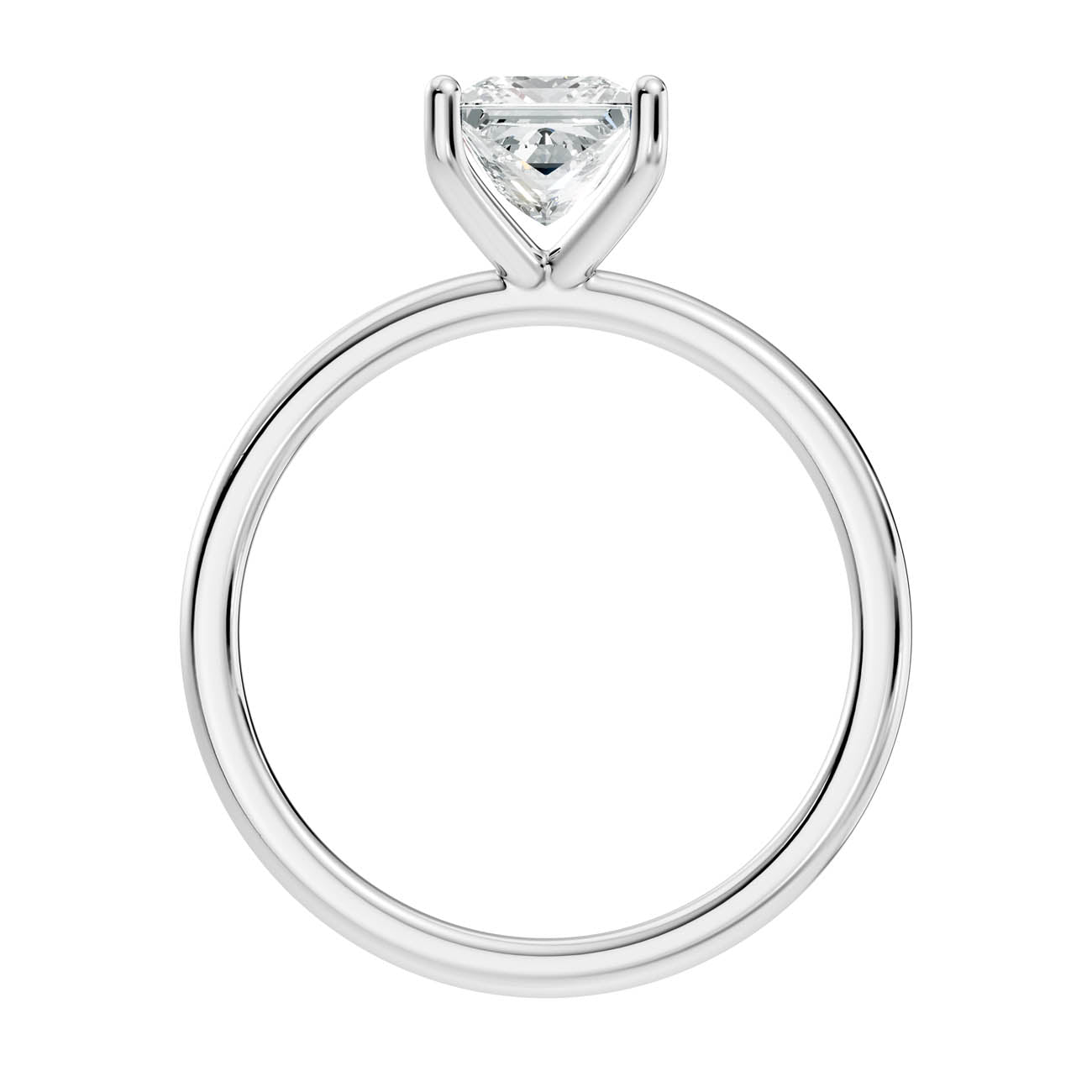 .50-1.50 Ct. Classic Princess Cut Diamond Solitaire Ring with Four-Prong Setting (ja11-f copy) 11