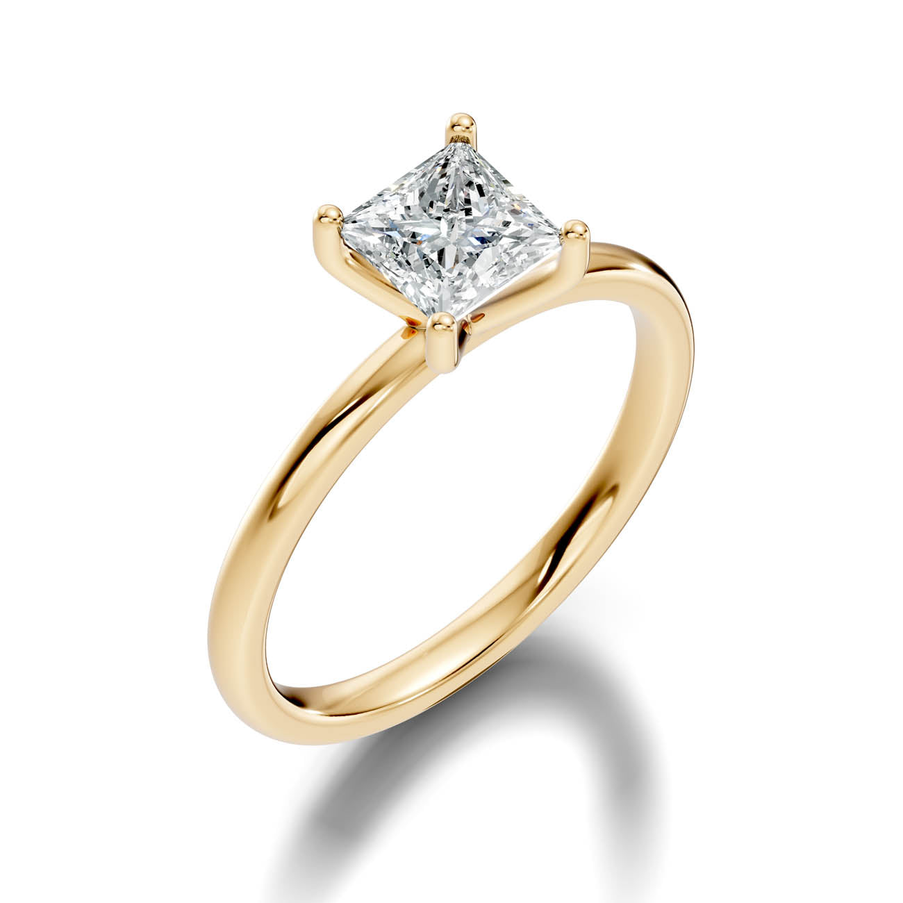 .50-1.50 Ct. Classic Princess Cut Diamond Solitaire Ring with Four-Prong Setting (ja11-f copy)
