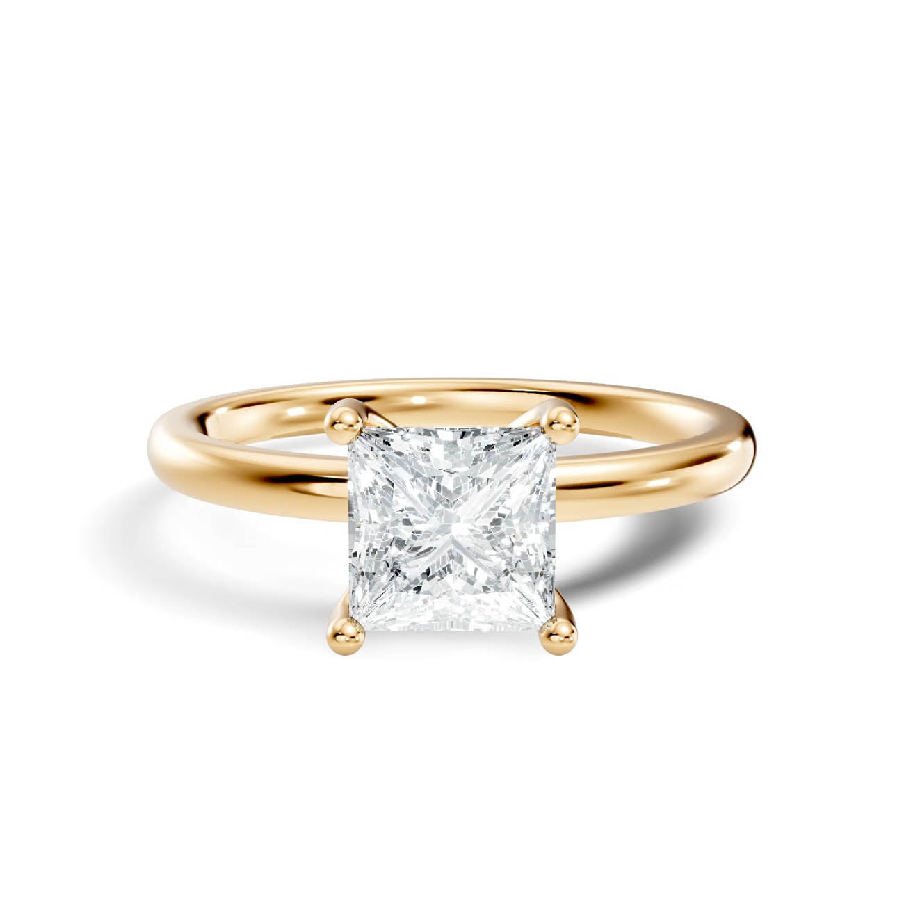 .50-1.50 Ct. Classic Princess Cut Diamond Solitaire Ring with Four-Prong Setting (ja11-f copy) 3