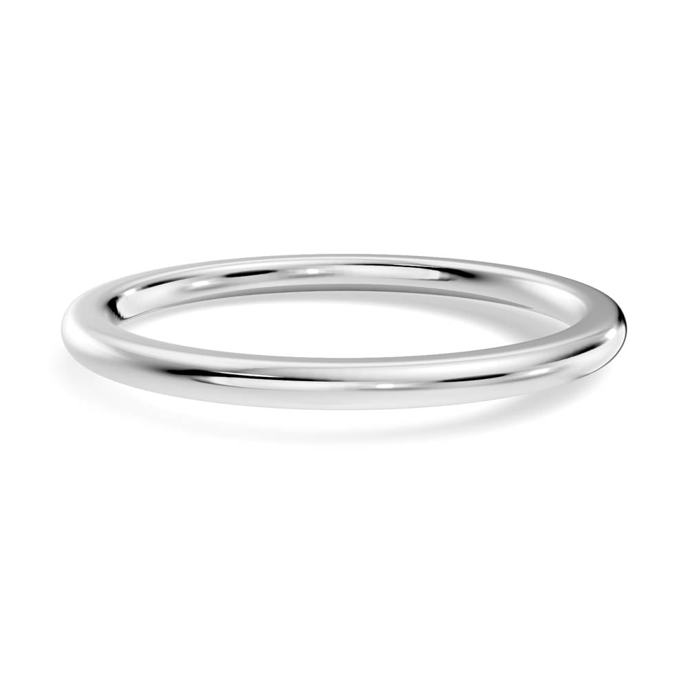 Classic Polished Wedding Band with Rounded Profile (b8-a copy) 11