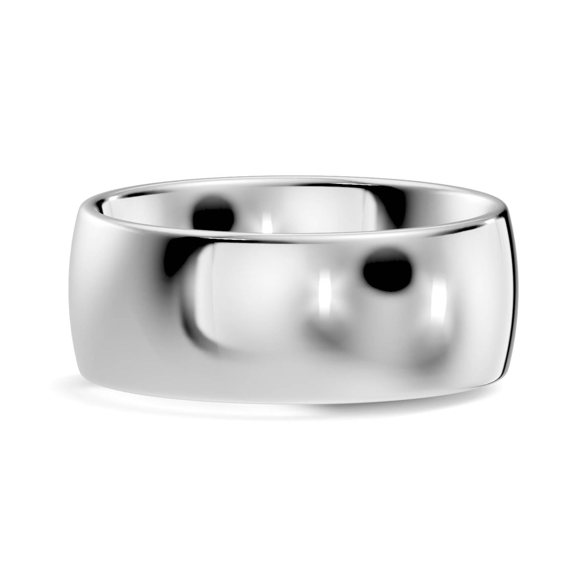 Classic Extra Wide High-Polish Domed Wedding Band (TBW-8MM) 11