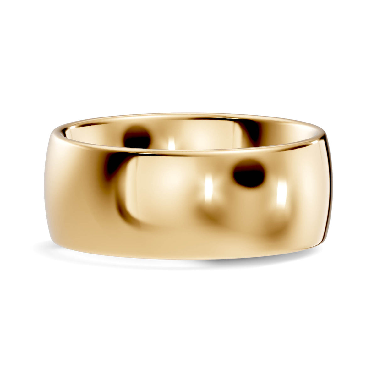 Classic Extra Wide High-Polish Domed Wedding Band (TBW-8MM) 5