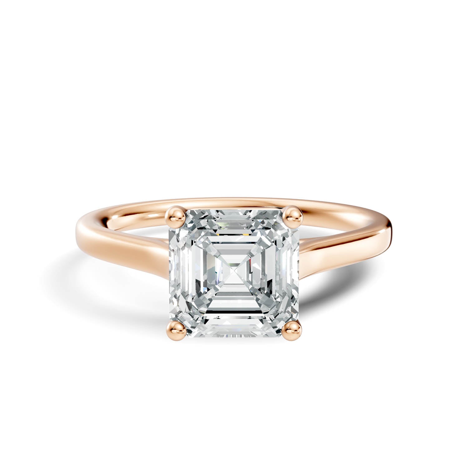1.47 Ct. Asscher Cut Solitaire Engagement Ring (10ASC) 6