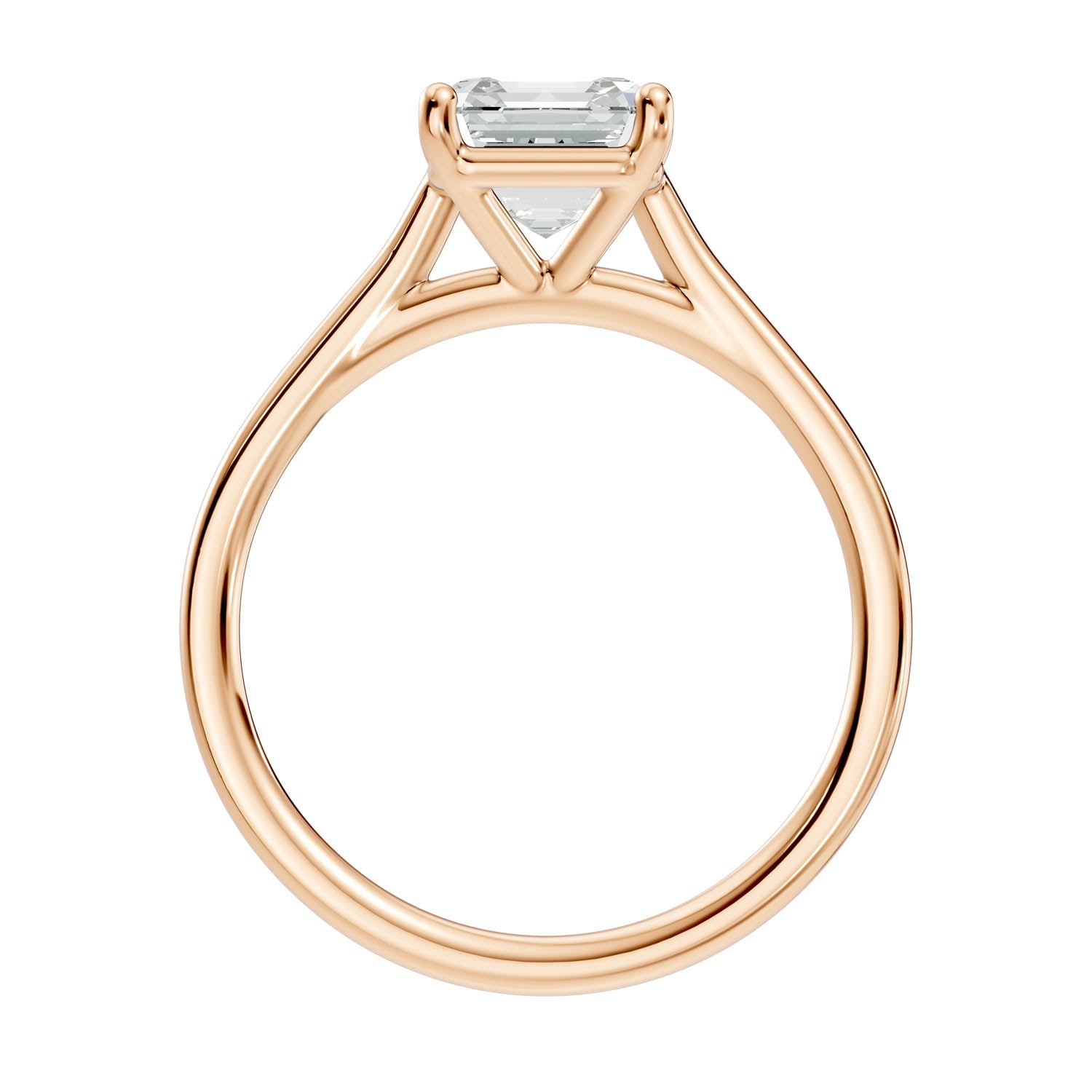 1.47 Ct. Asscher Cut Solitaire Engagement Ring (10ASC) 7