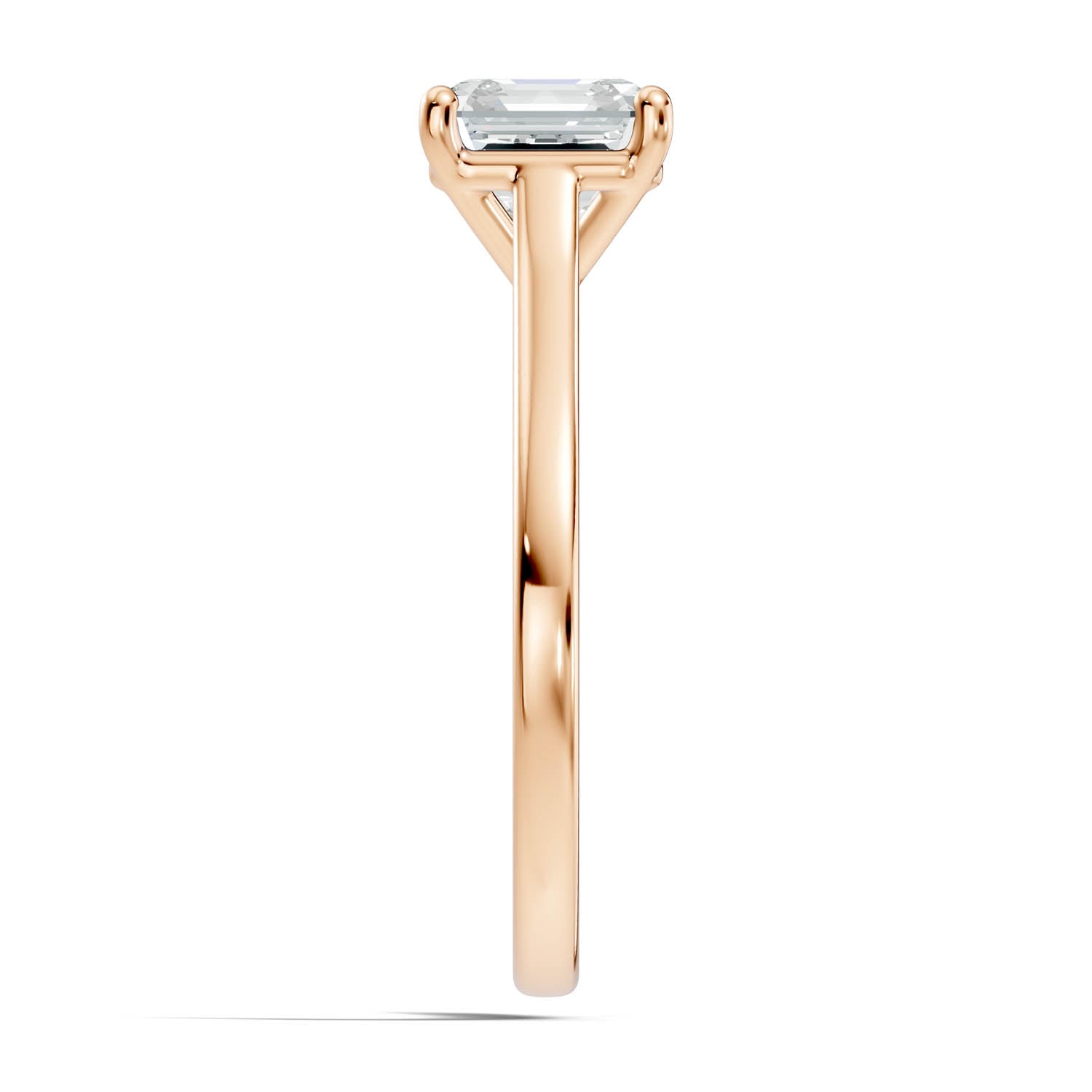 1.47 Ct. Asscher Cut Solitaire Engagement Ring (10ASC) 8