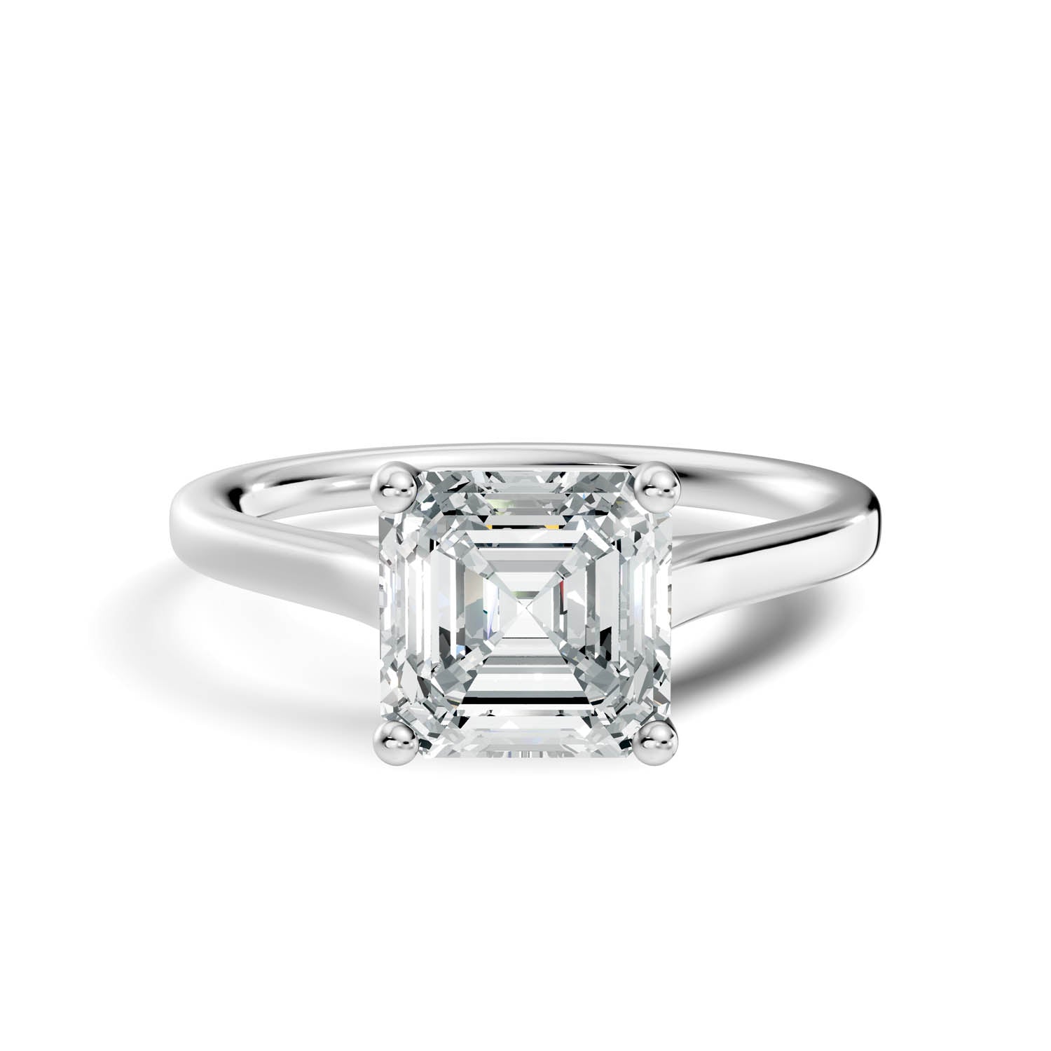 1.47 Ct. Asscher Cut Solitaire Engagement Ring (10ASC) 4