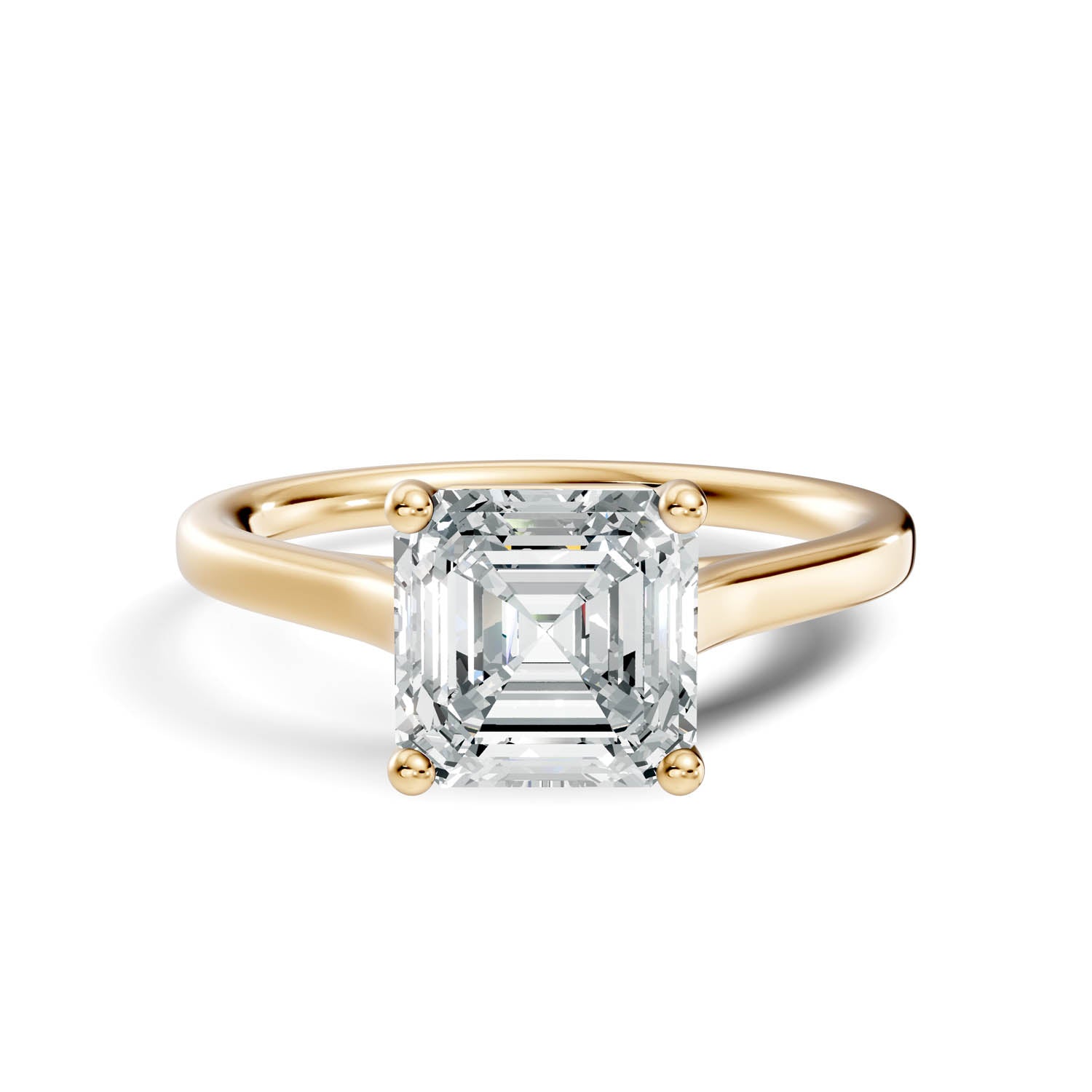 1.47 Ct. Asscher Cut Solitaire Engagement Ring (10ASC) 11