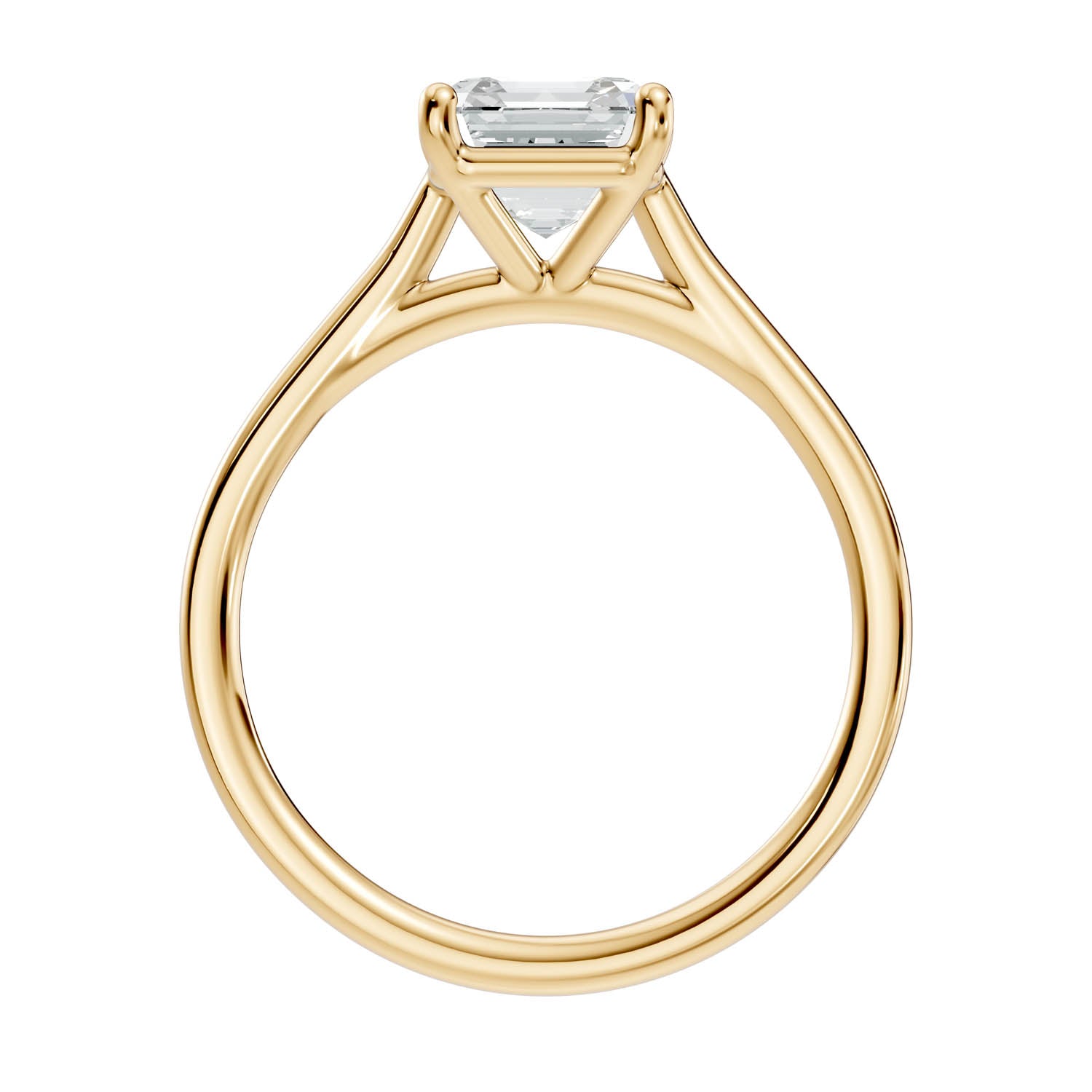 1.47 Ct. Asscher Cut Solitaire Engagement Ring (10ASC) 12