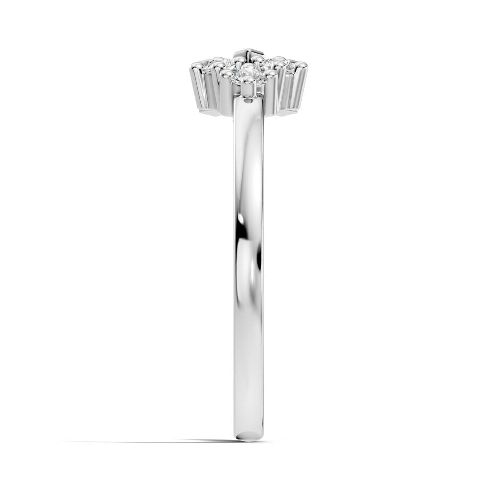 .36 Ct. Asymmetrical Diamond Cluster Engagement Ring (b1-a) 13