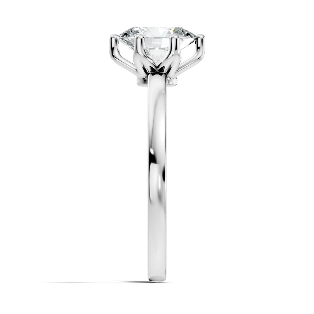 1.00 Ct. Oval Diamond Six-Prong Solitaire Ring (b11-b) 7