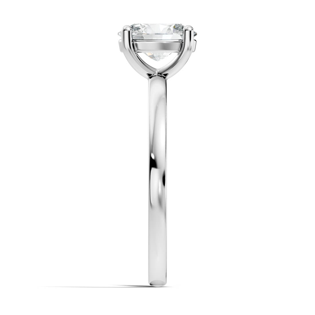 .50-1.00 Ct. Oval Diamond Solitaire Ring with Four-Prong Setting (b12-b) 10