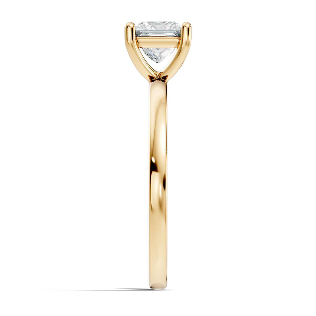 .50-1.00 Ct. Princess Cut Diamond Solitaire Ring with Classic Prong Setting (b12-d) 15