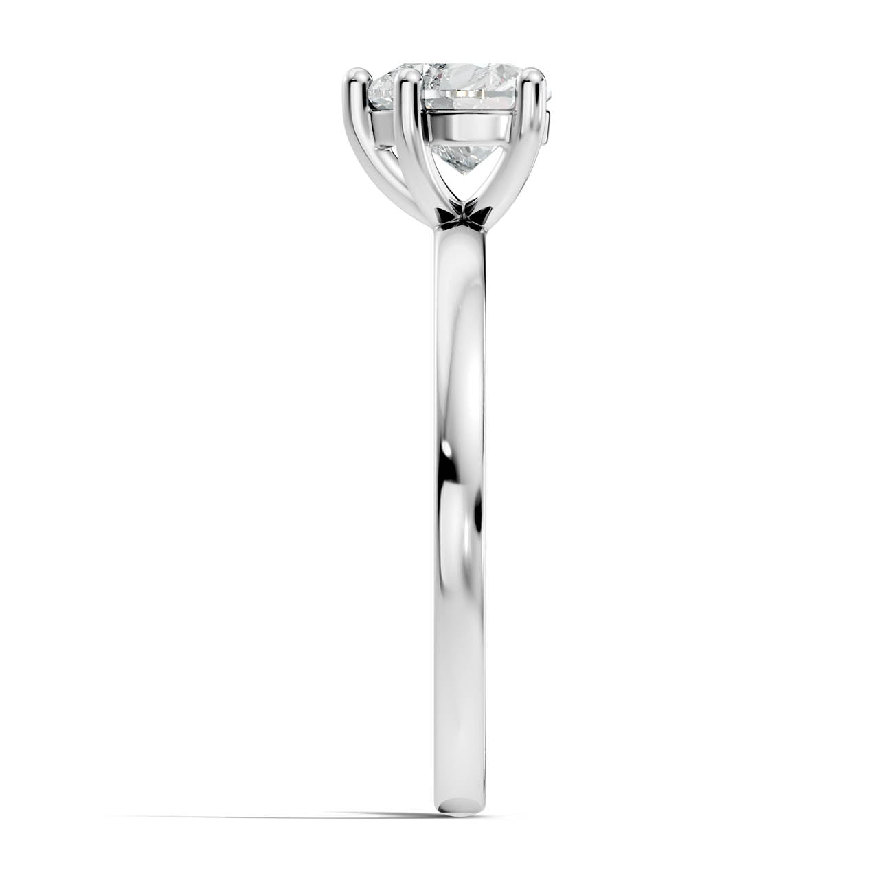.50-1.00 Ct. Heart-Cut Diamond Solitaire Ring with Three-Prong Setting (b12-g) 13