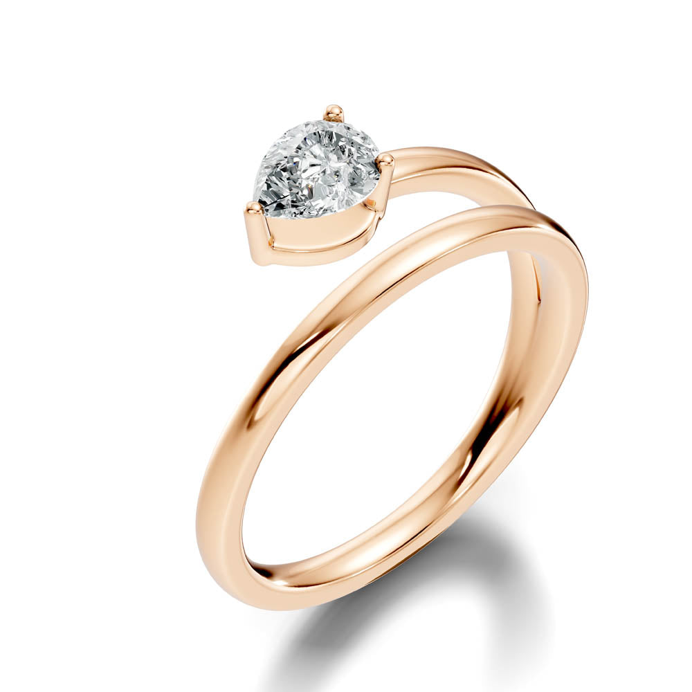 .50 Ct. Pear Diamond Open-Band Solitaire Ring (b3-a copy) 5