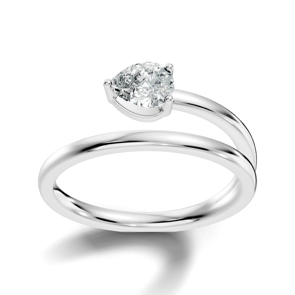 .50 Ct. Pear Diamond Open-Band Solitaire Ring (b3-a copy)
