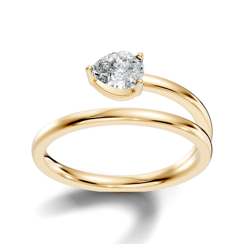 .50 Ct. Pear Diamond Open-Band Solitaire Ring (b3-a copy) 10