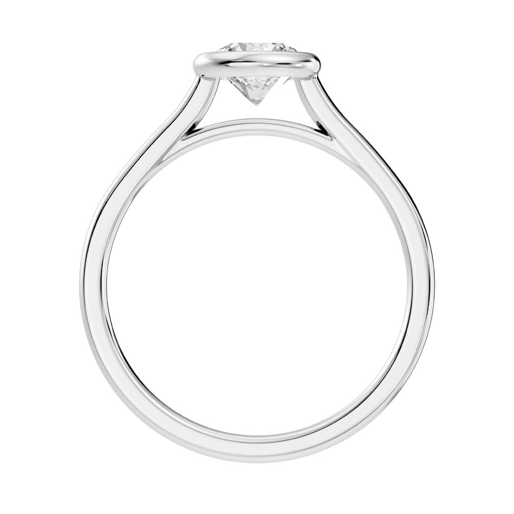 .75 Ct. Round Diamond Solitaire Ring with Bezel Setting (b9-a) 12