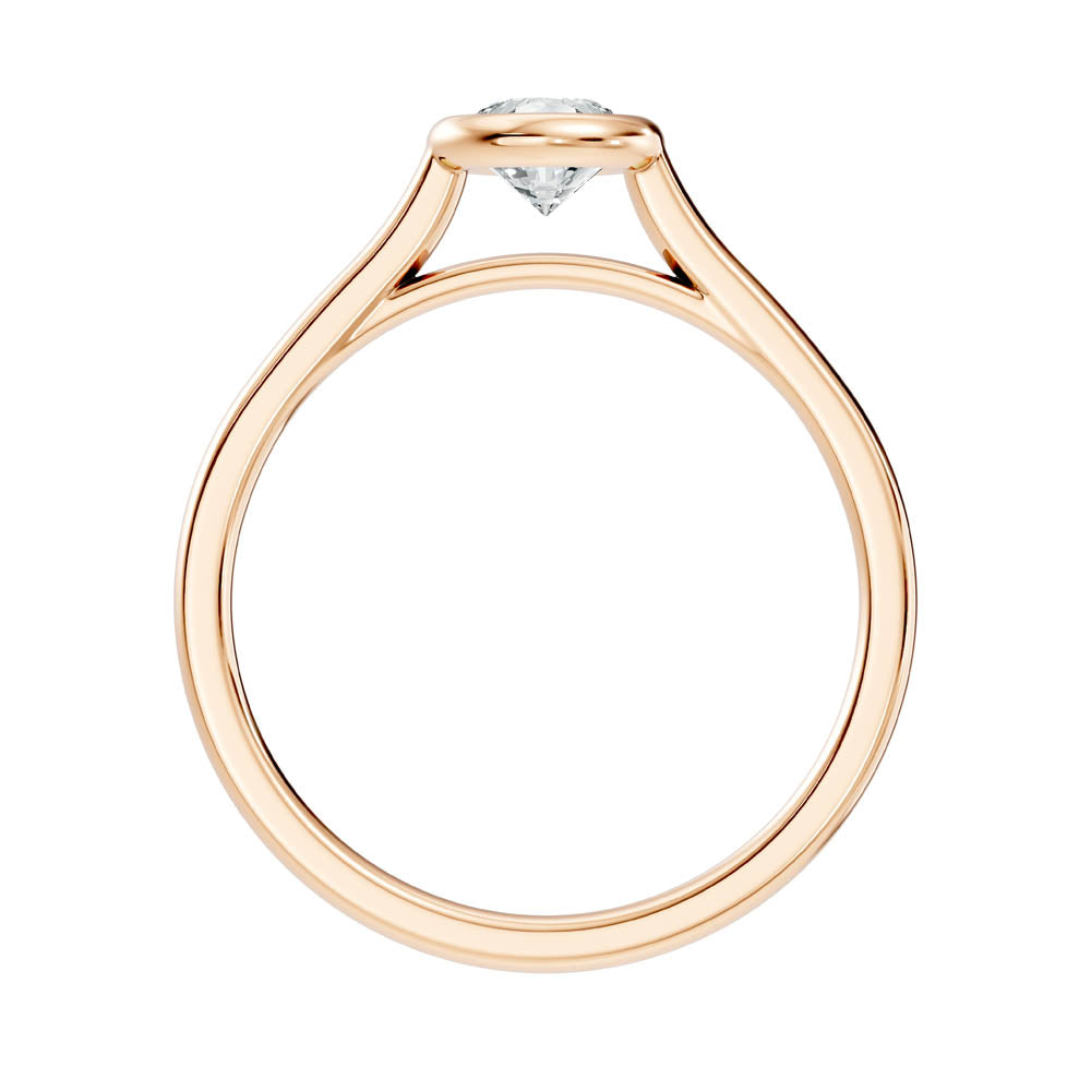 .75 Ct. Pear-Cut Diamond Solitaire Ring with Bezel Setting (b9-c) 7
