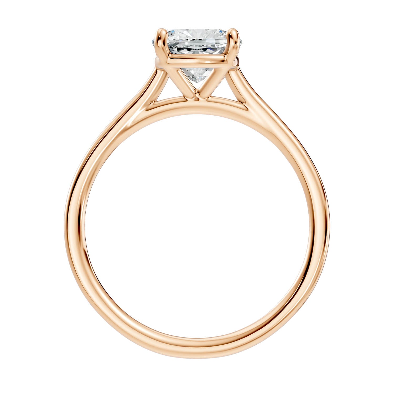 1.53 Ct. Cushion Cut Solitaire Engagement Ring (10CUC) 3
