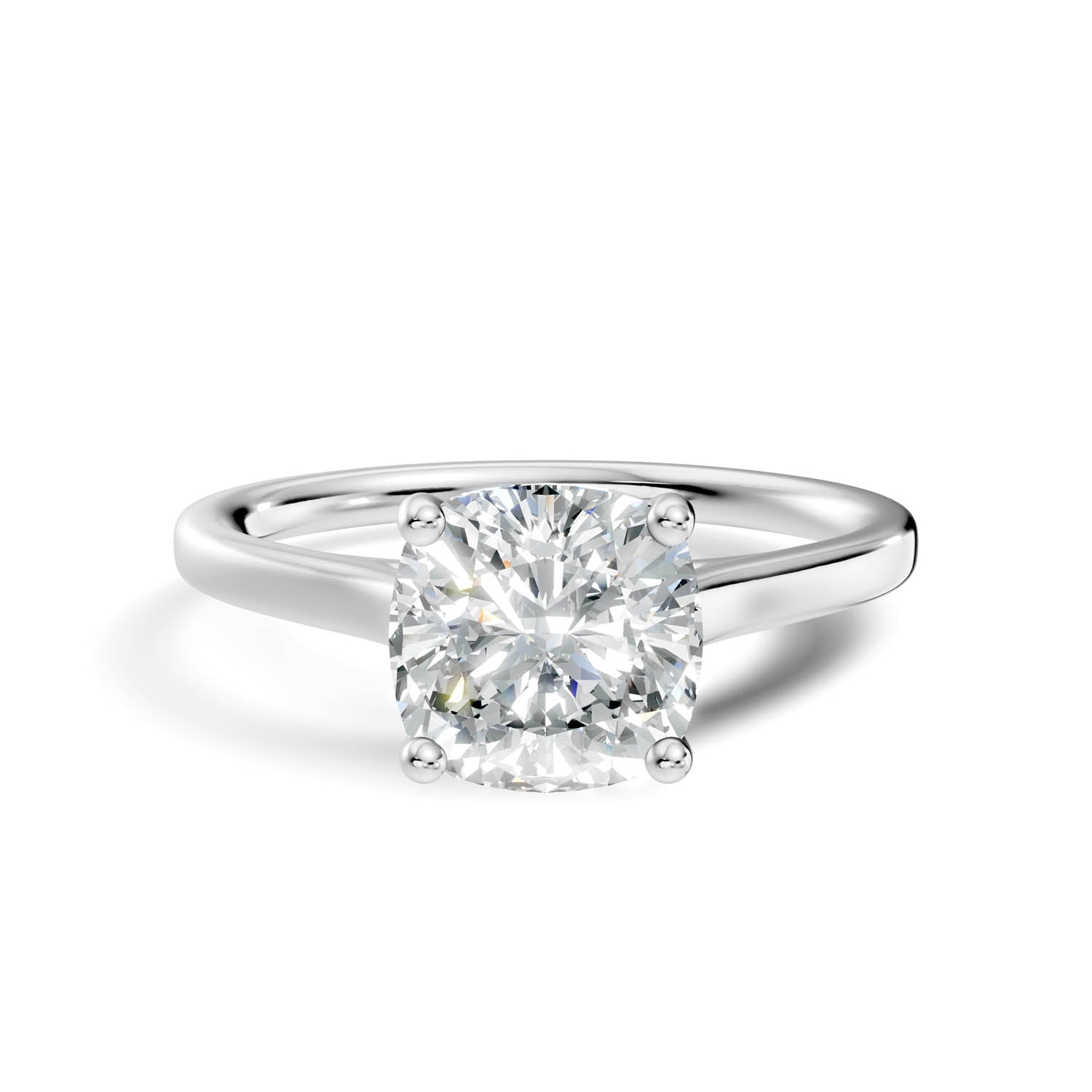 1.53 Ct. Cushion Cut Solitaire Engagement Ring (10CUC) 14