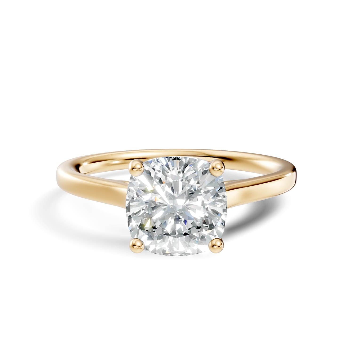 1.53 Ct. Cushion Cut Solitaire Engagement Ring (10CUC) 4