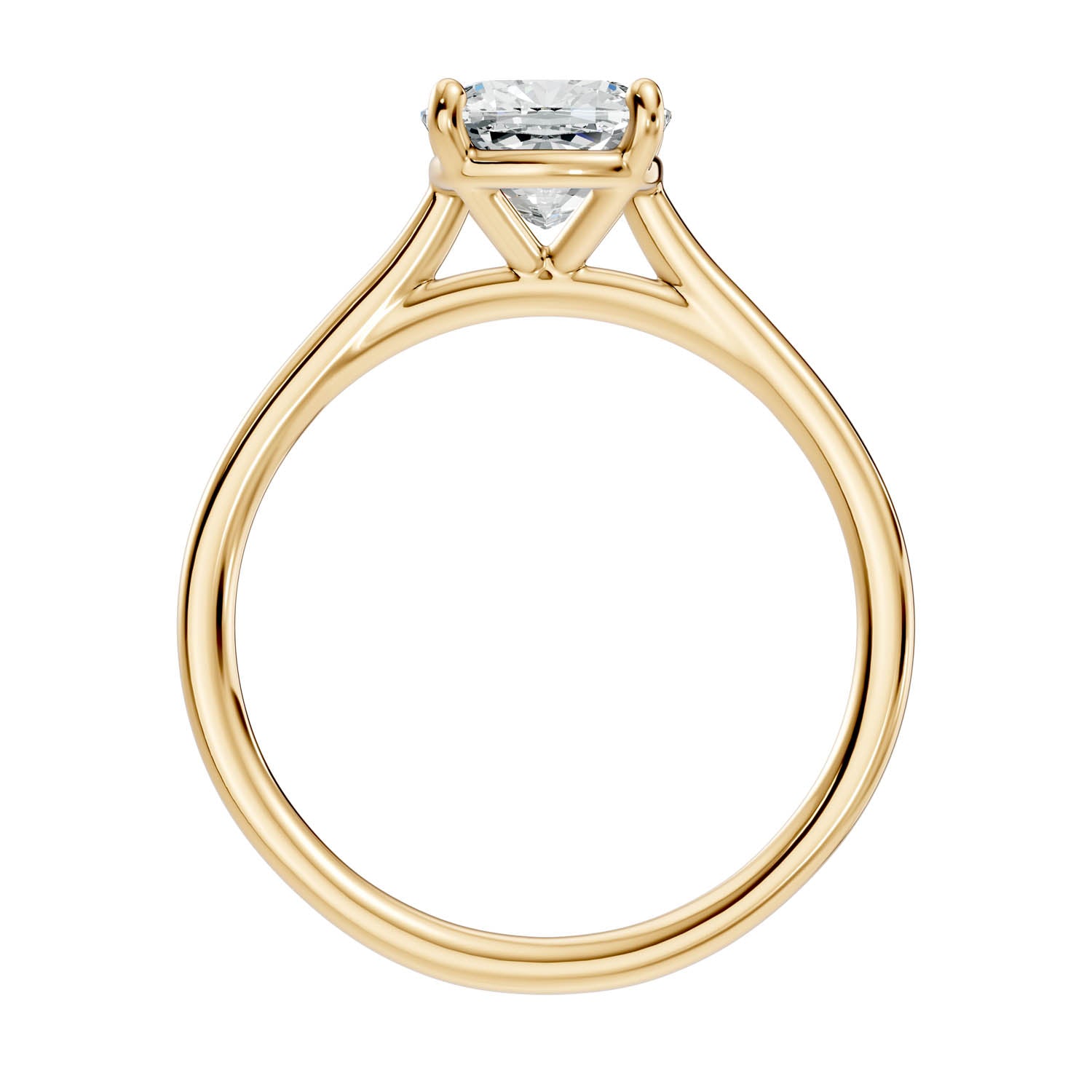 1.53 Ct. Cushion Cut Solitaire Engagement Ring (10CUC) 6
