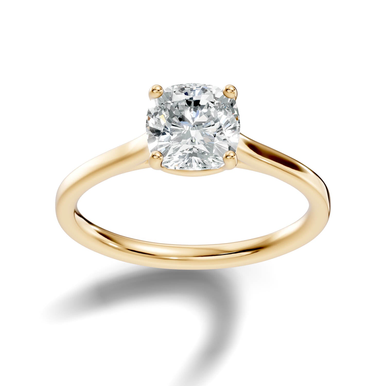 1.53 Ct. Cushion Cut Solitaire Engagement Ring (10CUC)