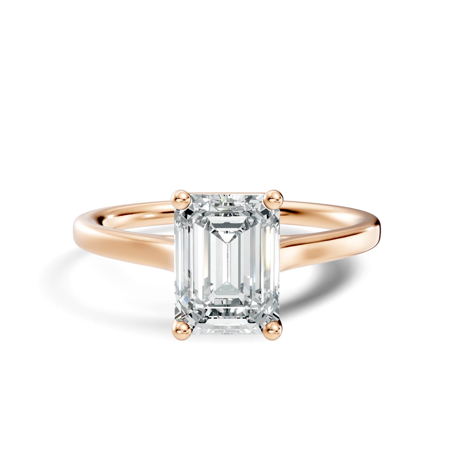1.48 Ct. Emerald Cut Solitaire Engagement Ring (10EMC) 12
