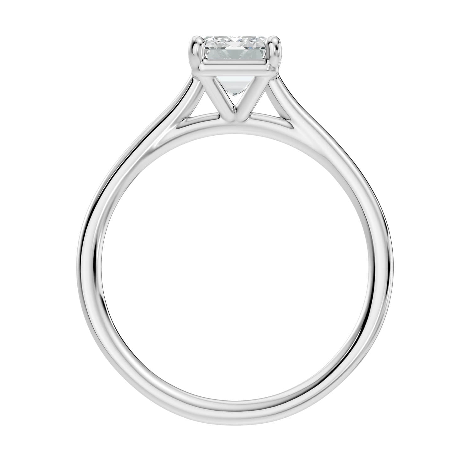1.48 Ct. Emerald Cut Solitaire Engagement Ring (10EMC) 4
