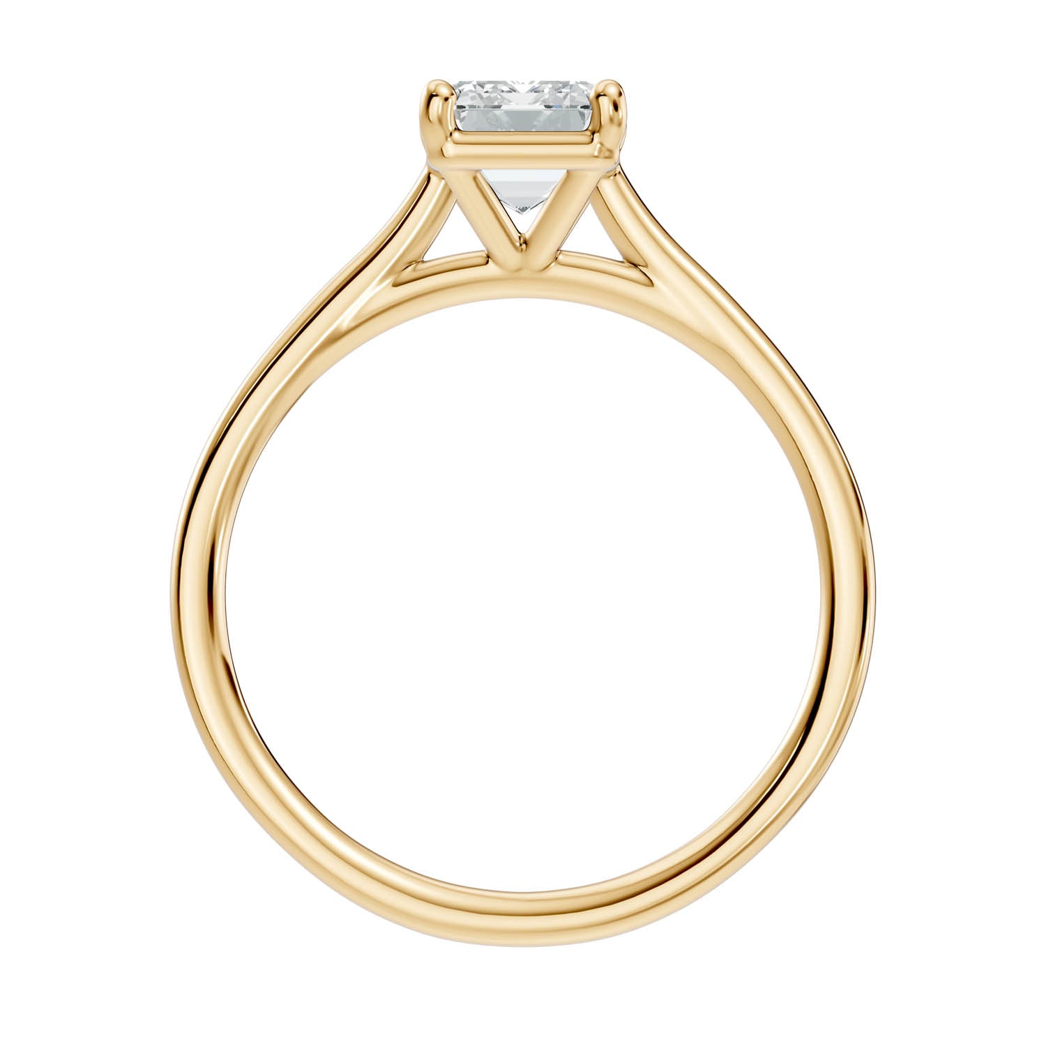 1.48 Ct. Emerald Cut Solitaire Engagement Ring (10EMC) 7