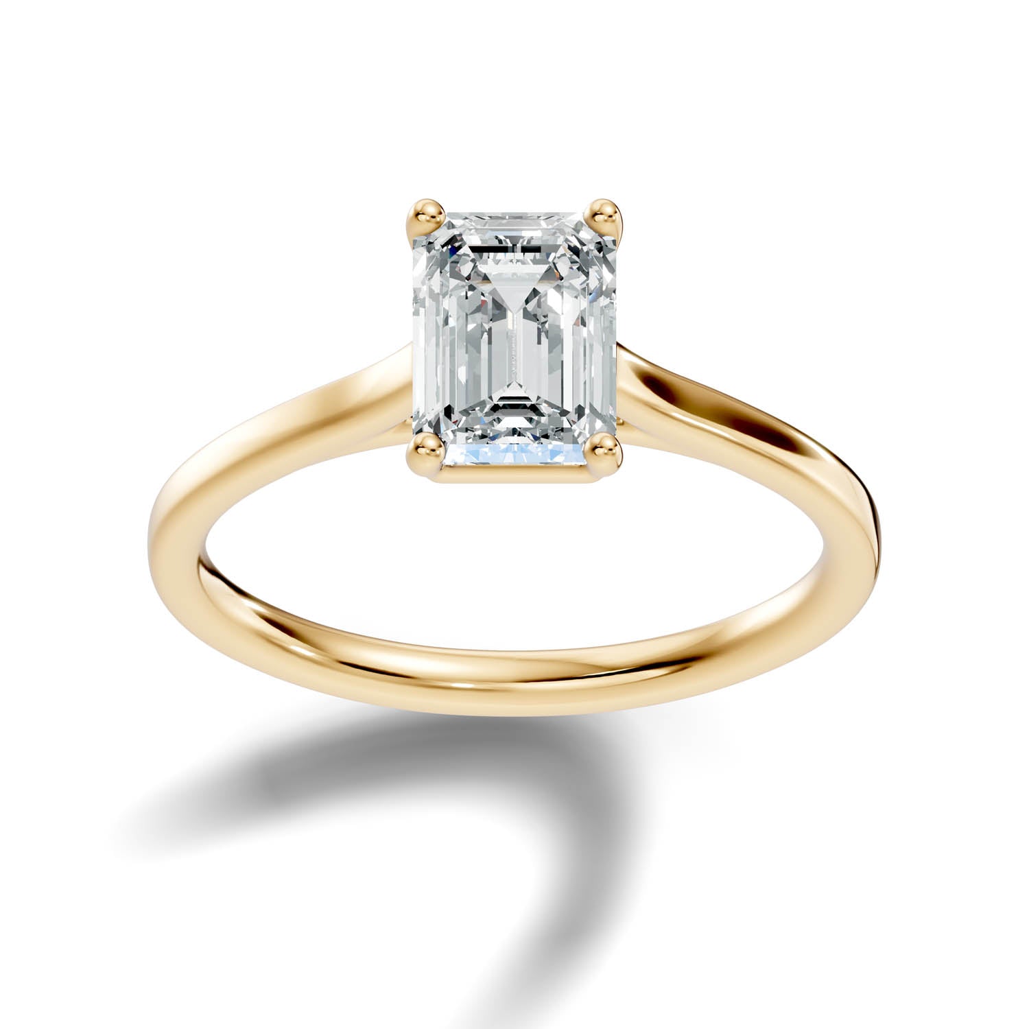 1.48 Ct. Emerald Cut Solitaire Engagement Ring (10EMC)