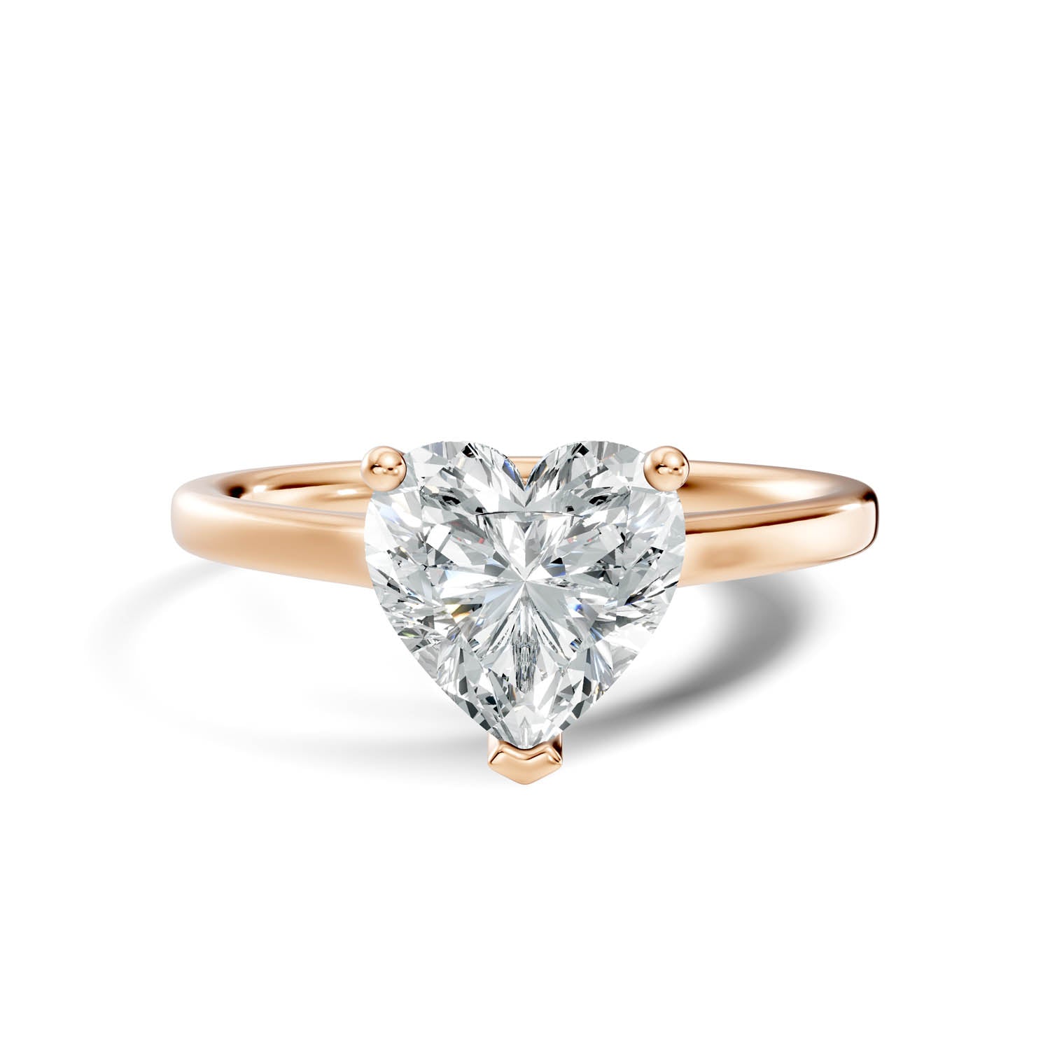 1.50 Ct. Heart Shape Solitaire Engagement Ring (10HEC) 6