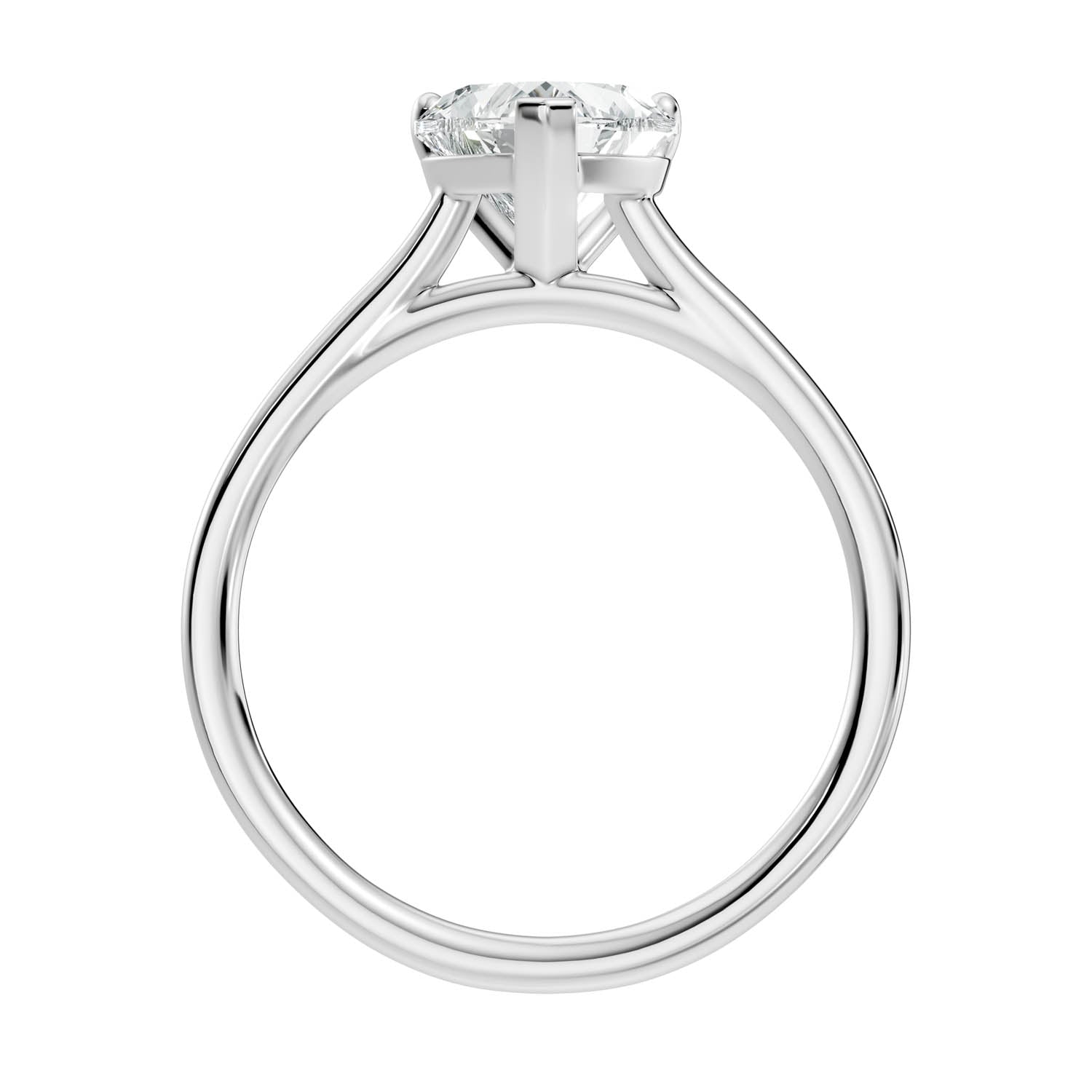 1.50 Ct. Heart Shape Solitaire Engagement Ring (10HEC) 7