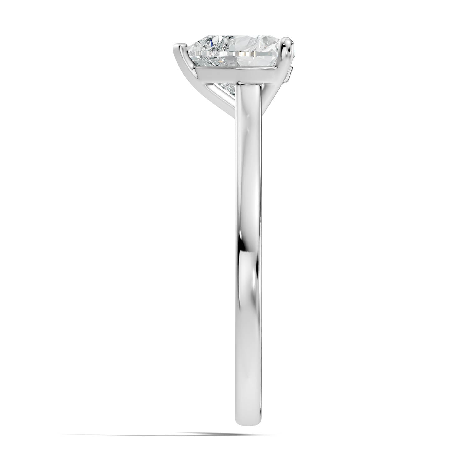 1.50 Ct. Heart Shape Solitaire Engagement Ring (10HEC) 10