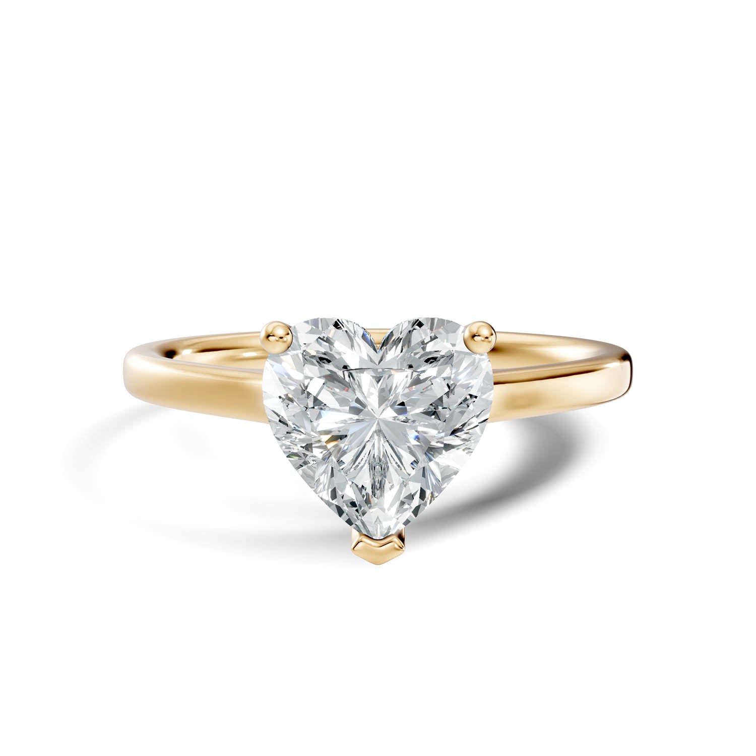 1.50 Ct. Heart Shape Solitaire Engagement Ring (10HEC) 11