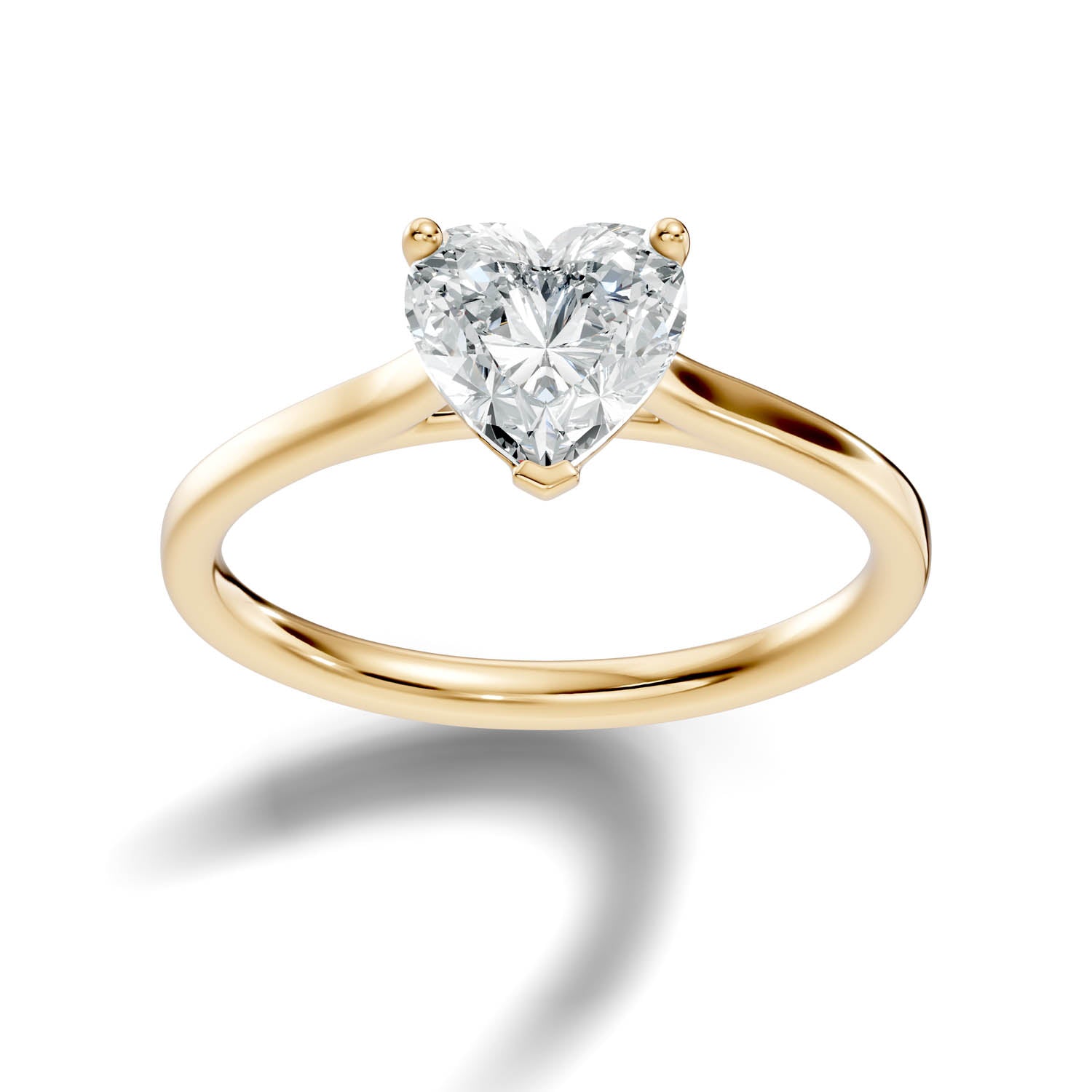 1.50 Ct. Heart Shape Solitaire Engagement Ring (10HEC) 14