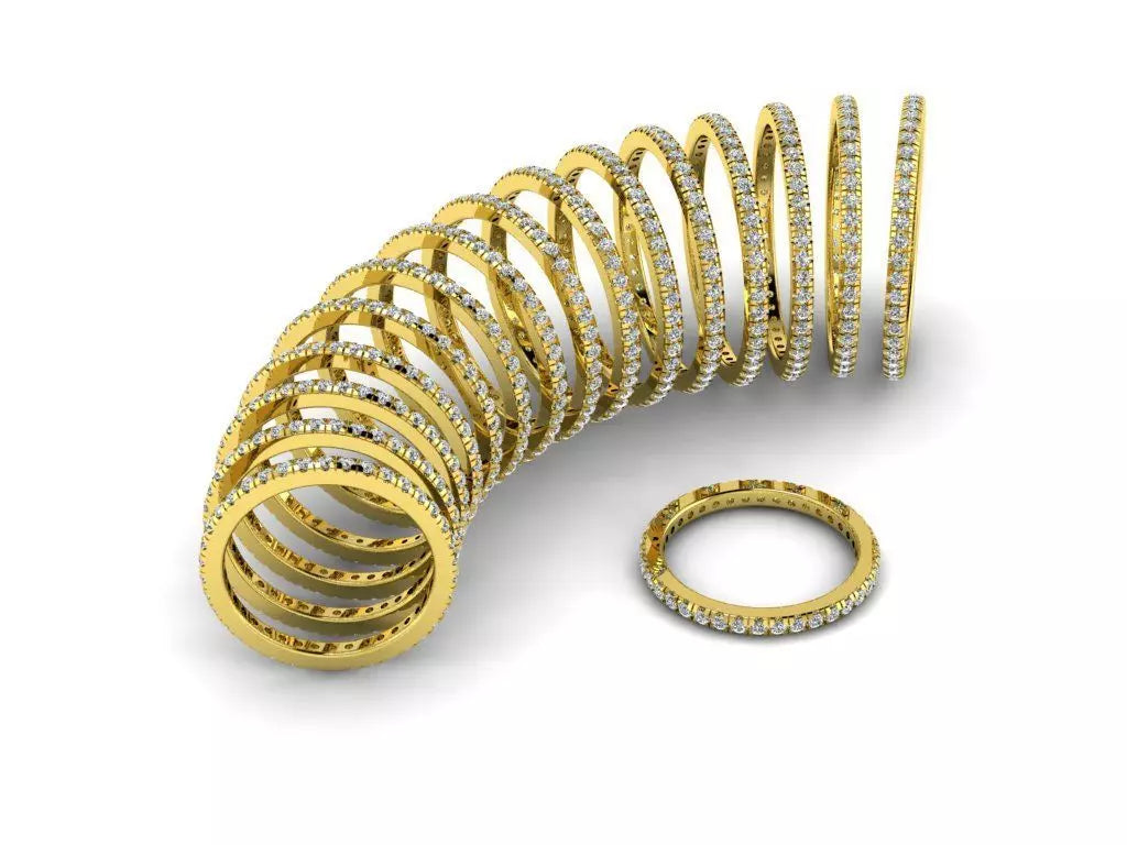 .25 Ct. Round Diamond Eternity Band with Shared Prong Design (JBW-120MM) 15