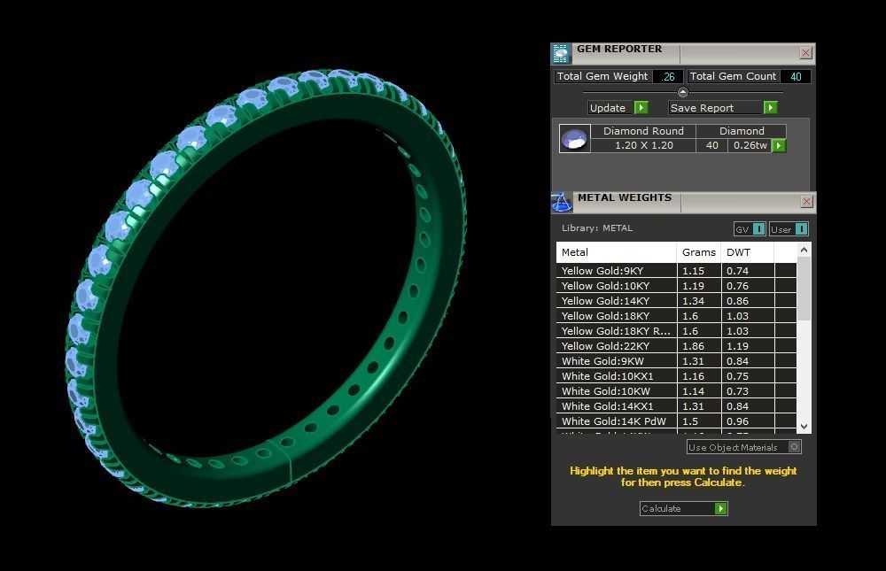 .25 Ct. Round Diamond Eternity Band with Shared Prong Design (JBW-120MM) 26