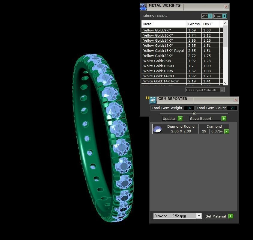 .72 Ct. Round Diamond Eternity Band with Shared Prong Setting (JBW-200MM) 18