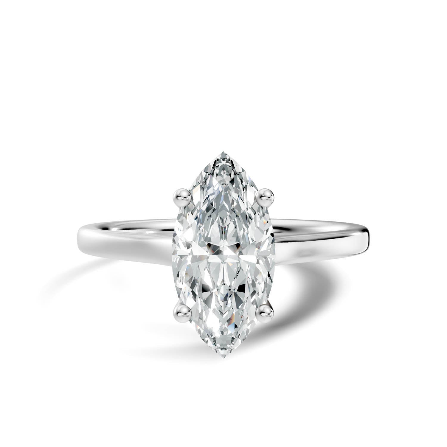 1.46 Ct. Marquise Cut Solitaire Engagement Ring (10MAC) 4