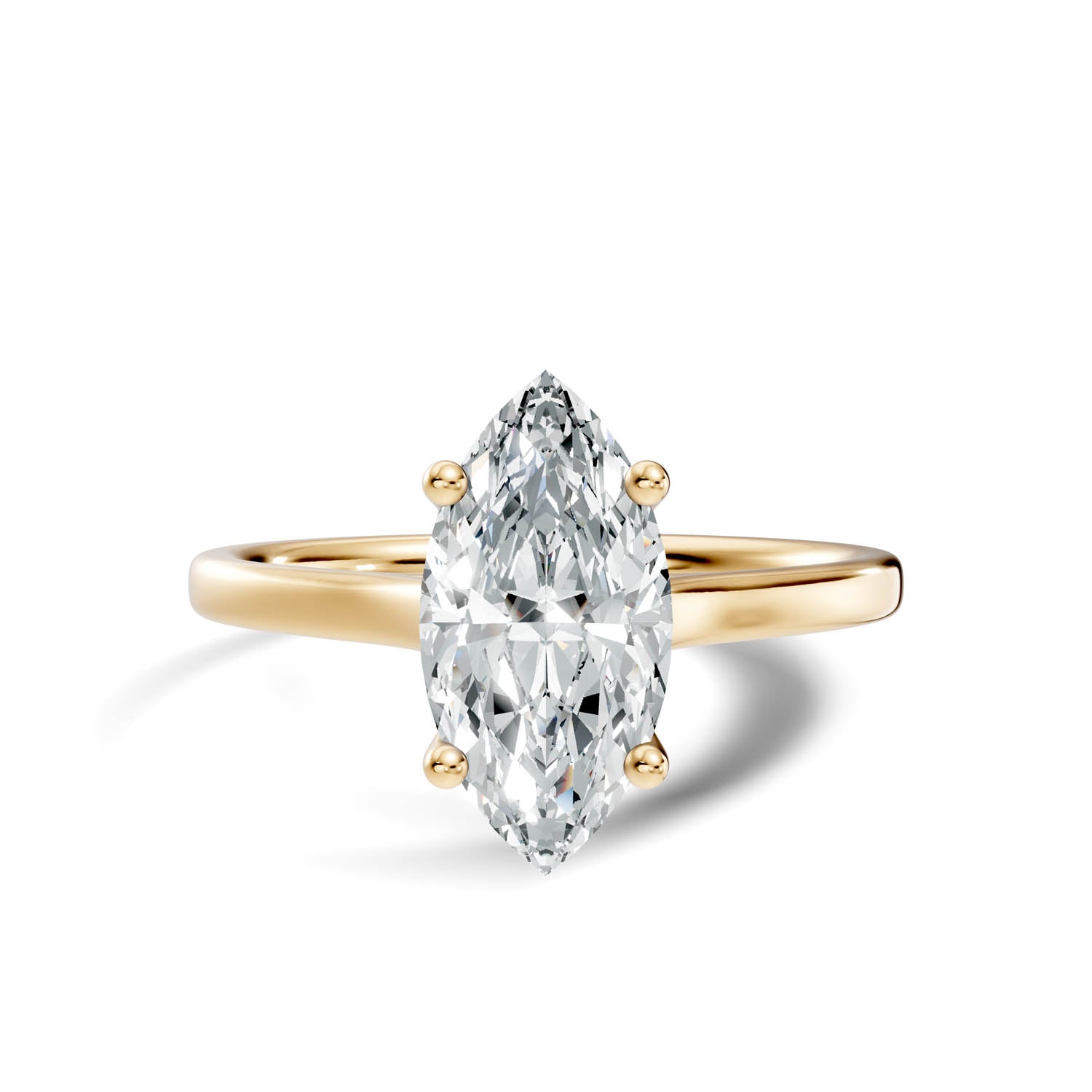 1.46 Ct. Marquise Cut Solitaire Engagement Ring (10MAC) 11
