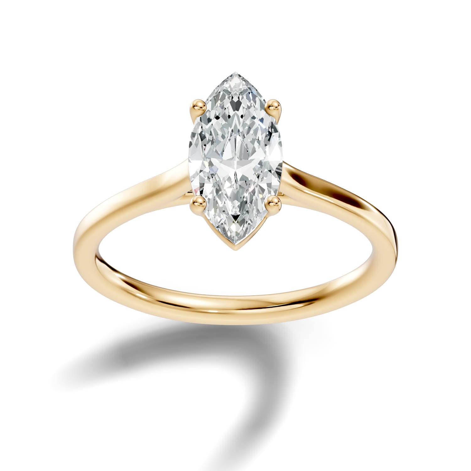 1.46 Ct. Marquise Cut Solitaire Engagement Ring (10MAC) 5
