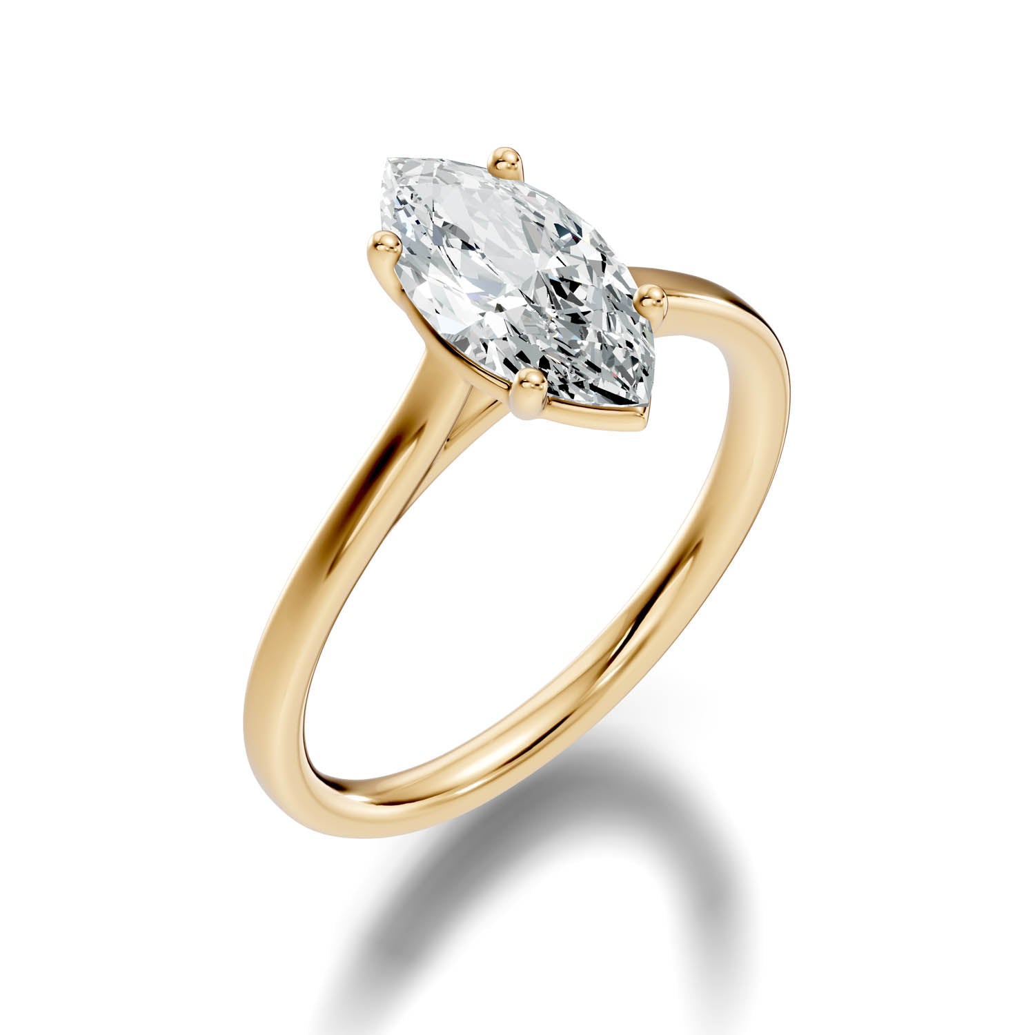 1.46 Ct. Marquise Cut Solitaire Engagement Ring (10MAC) 6