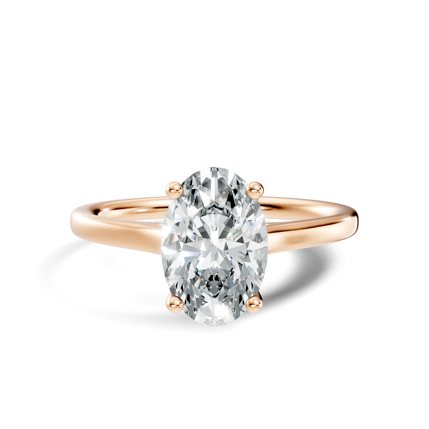 1.45 Ct. Oval Cut Solitaire Engagement Ring (10OVC) 14