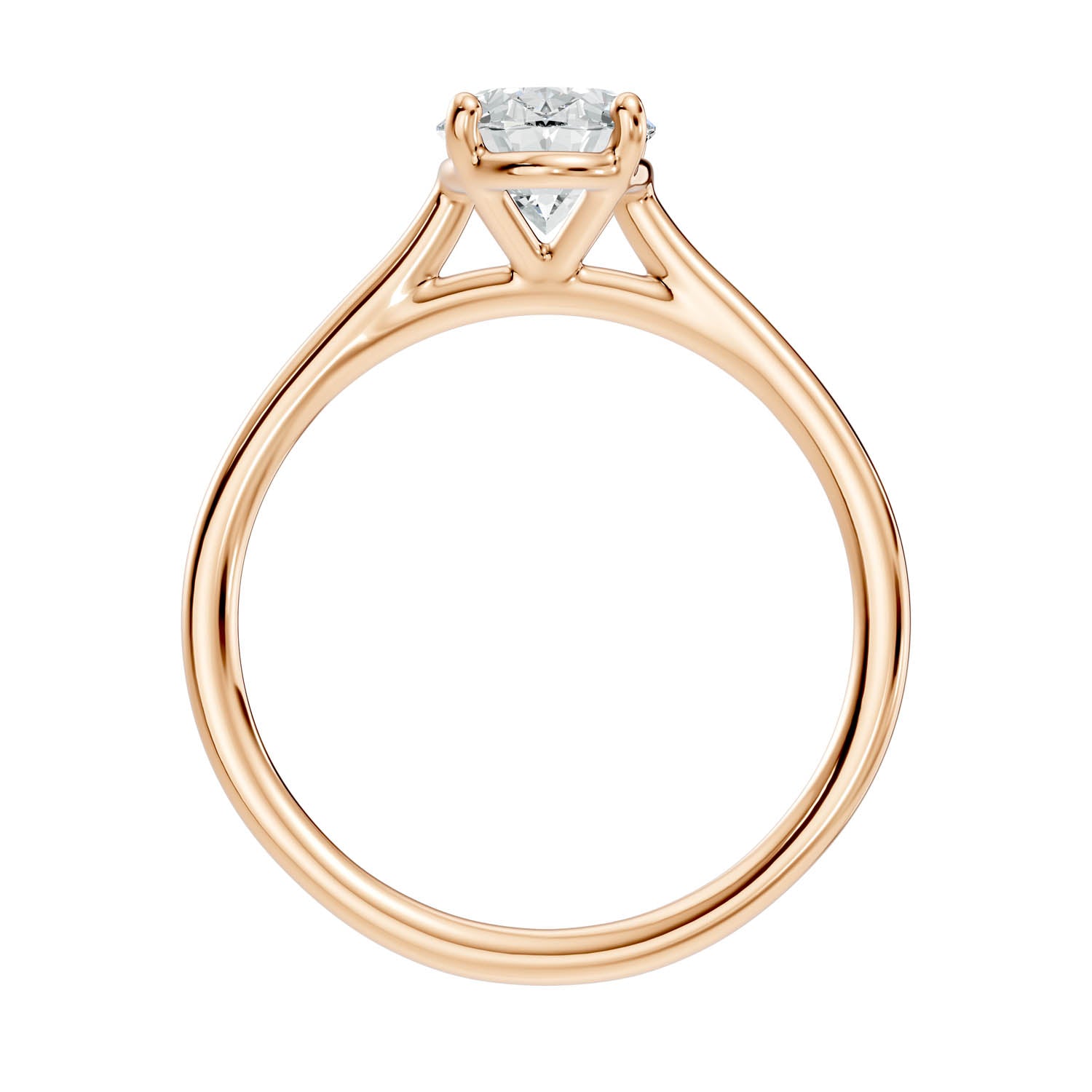 1.45 Ct. Oval Cut Solitaire Engagement Ring (10OVC) 3