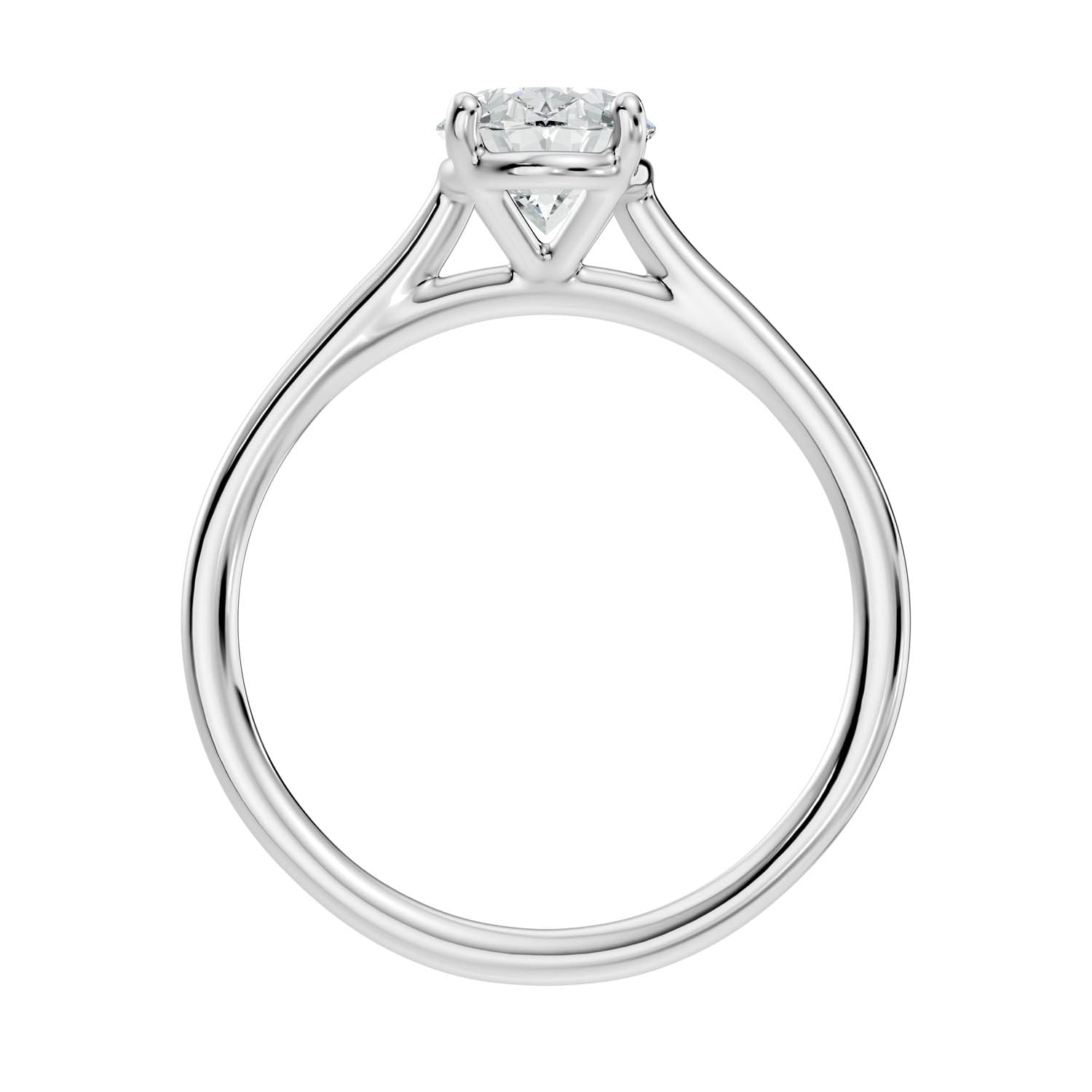 1.45 Ct. Oval Cut Solitaire Engagement Ring (10OVC) 7