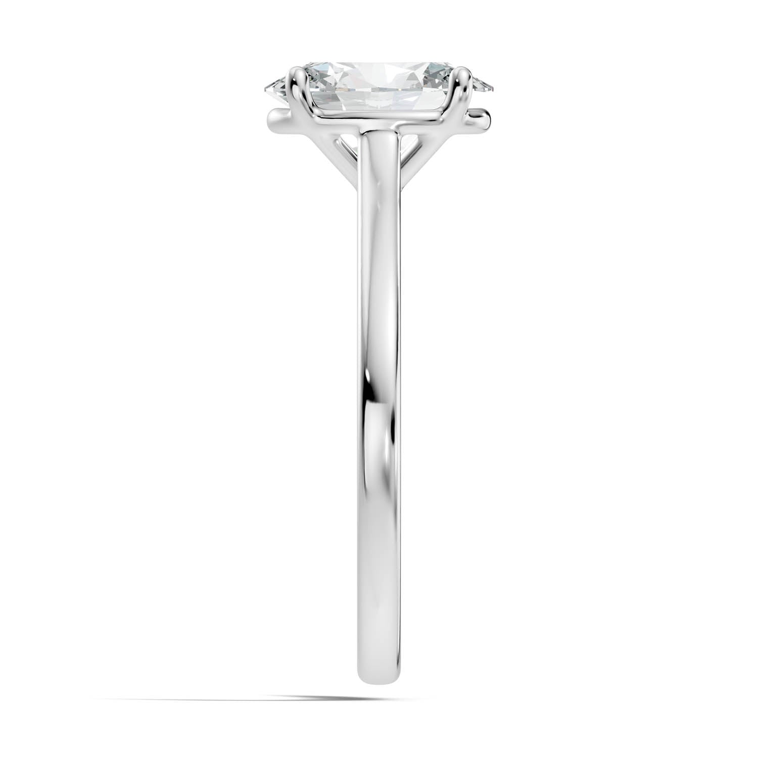 1.45 Ct. Oval Cut Solitaire Engagement Ring (10OVC) 10