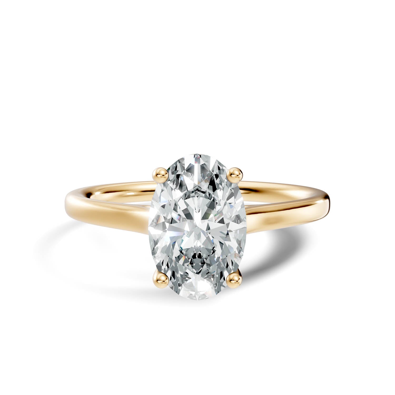 1.45 Ct. Oval Cut Solitaire Engagement Ring (10OVC) 9