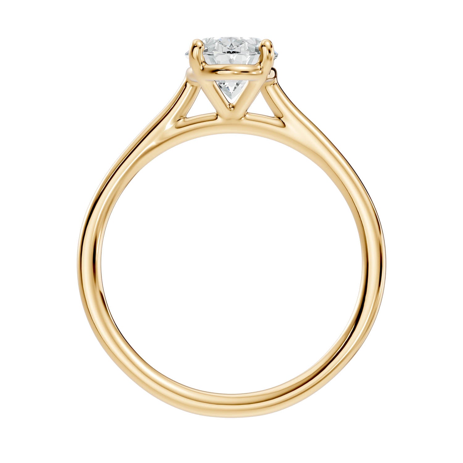 1.45 Ct. Oval Cut Solitaire Engagement Ring (10OVC) 5